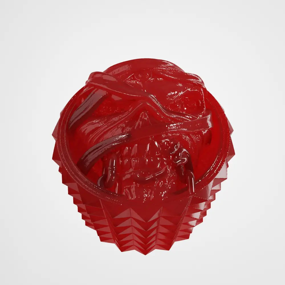 Resin Eddie Iron Maiden Knob for Electric Guitar – 6mm Potentiometer - Translucent red - Musical instrument accessory
