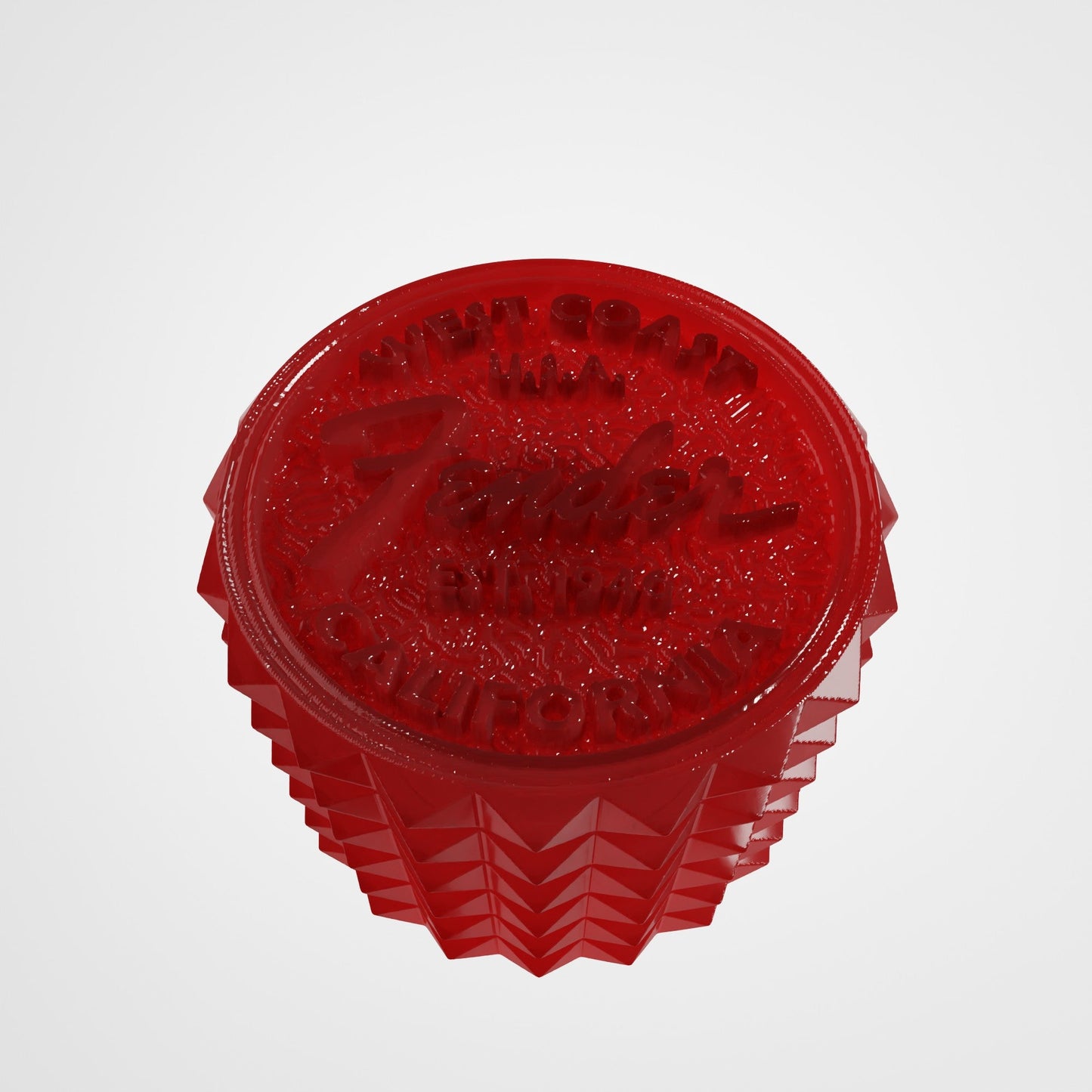 Resin Fender Style Knob for Electric Guitar – 6mm Potentiometer - Translucent red - Musical instrument accessory