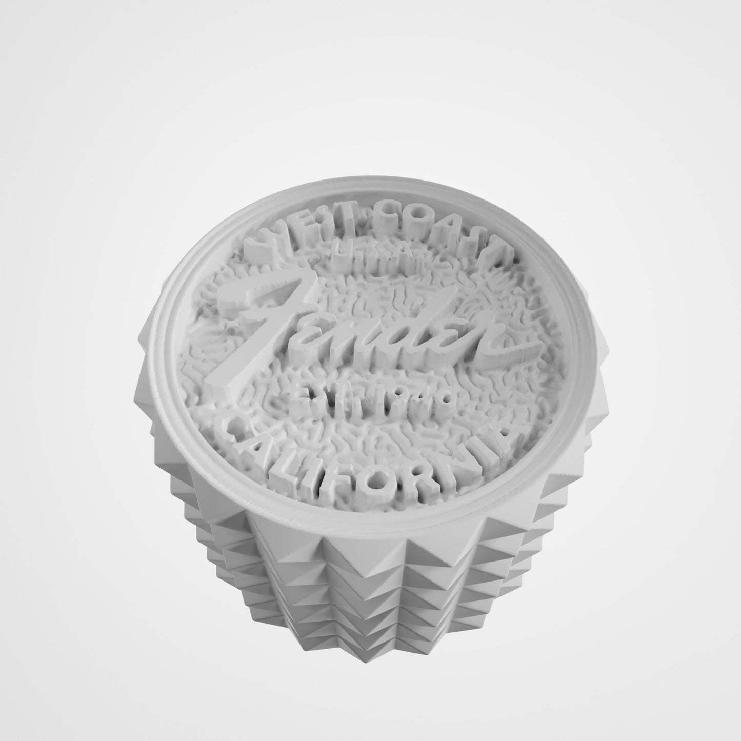 Resin Fender Style Knob for Electric Guitar – 6mm Potentiometer - White - Musical instrument accessory