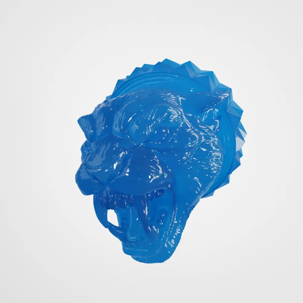 Resin Panther Head v2 Knob for Electric Guitar – 6mm Potentiometer - Translucent blue - Musical instrument accessory