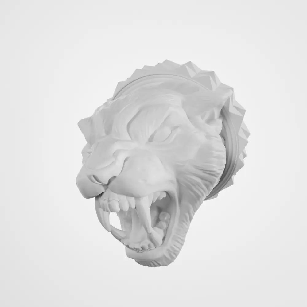 Resin Panther Head v2 Knob for Electric Guitar – 6mm Potentiometer - White - Musical instrument accessory