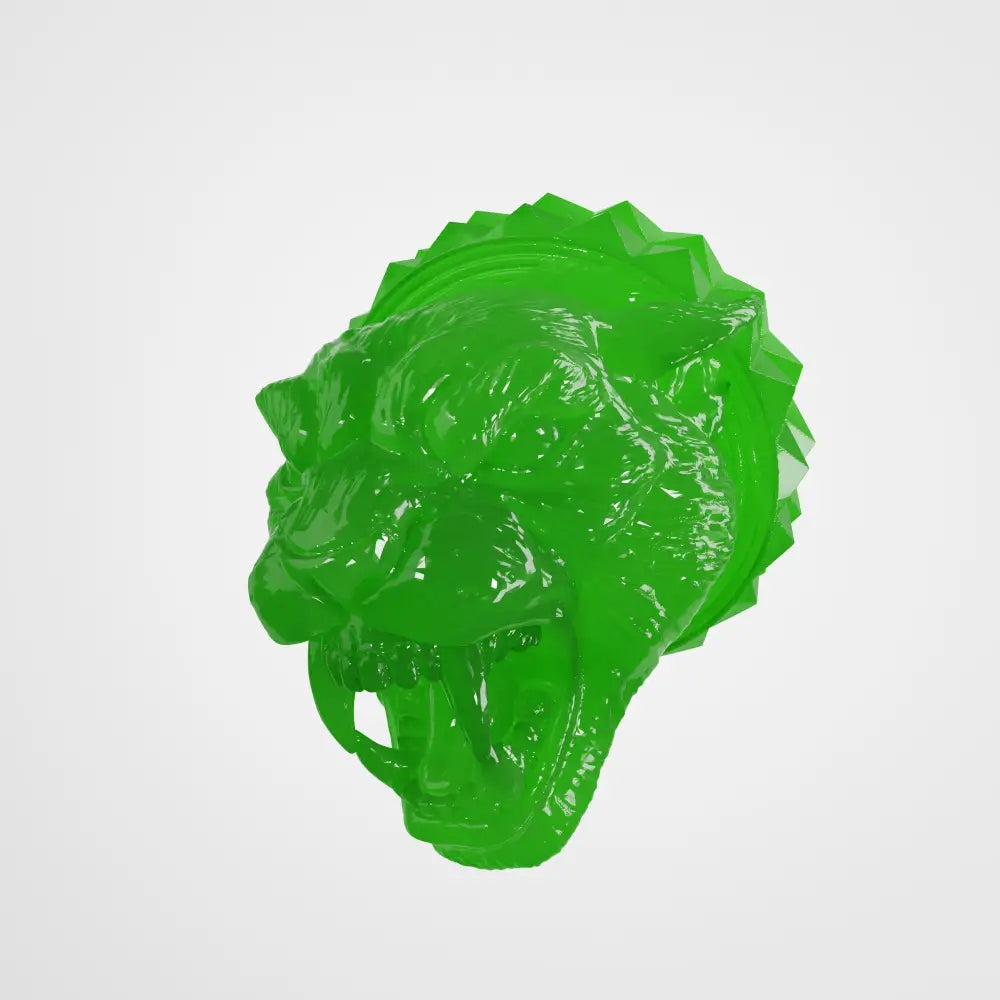 Resin Panther Head v2 Knob for Electric Guitar – 6mm Potentiometer - Translucent green - Musical instrument accessory