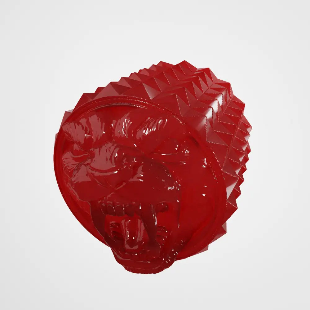 Resin Panther Knob for Electric Guitar – 6mm Potentiometer - Translucent red - Musical instrument accessory