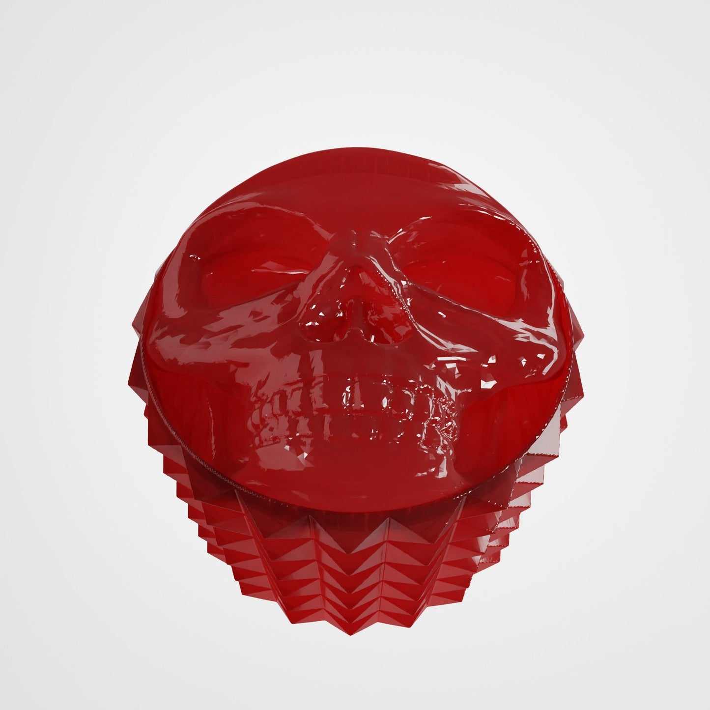 Resin Skull Knob for Electric Guitar – 6mm Potentiometer - Translucent red - Musical instrument accessory
