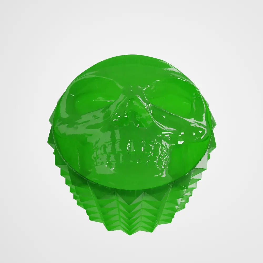 Resin Skull Knob for Electric Guitar – 6mm Potentiometer - Translucent green - Musical instrument accessory