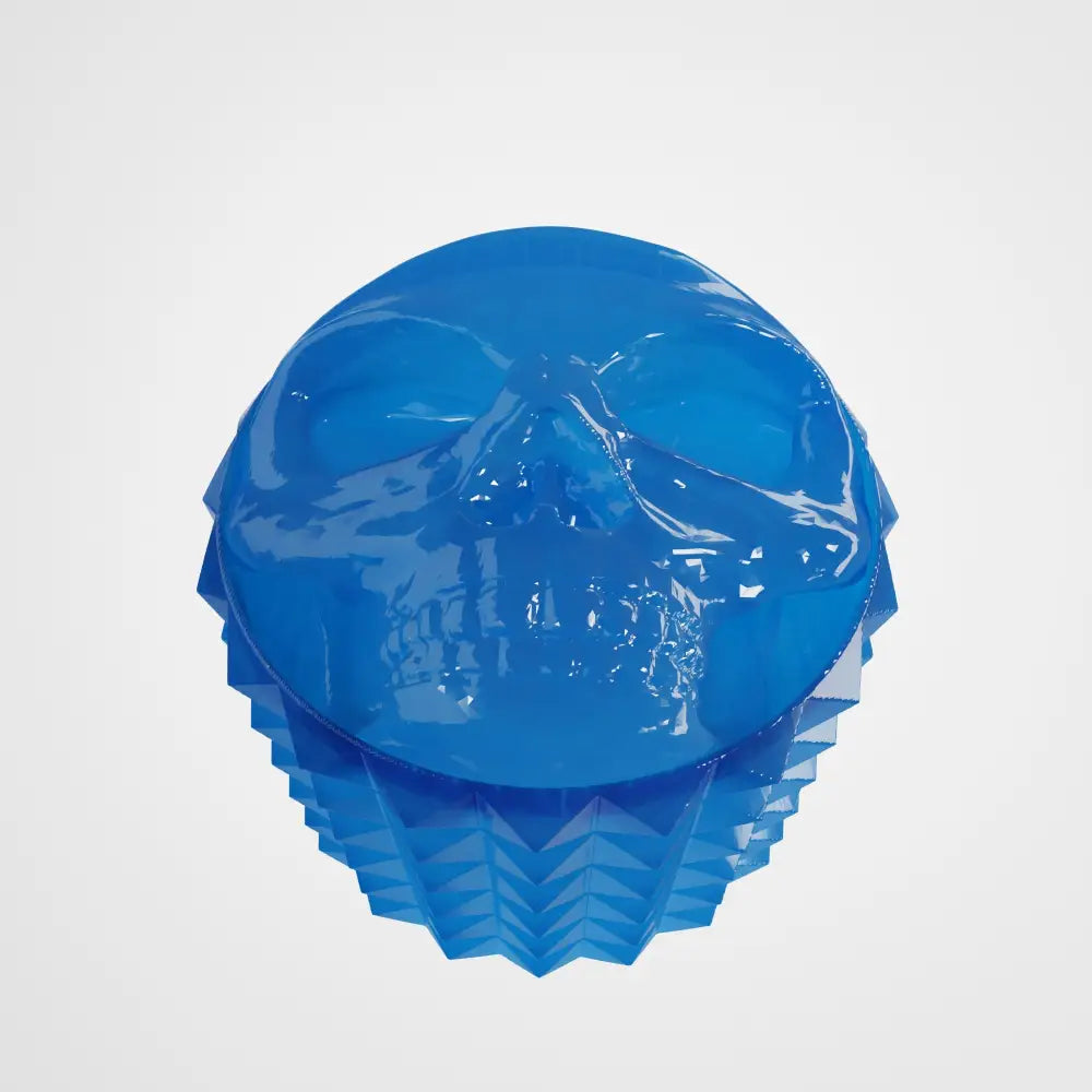 Resin Skull Knob for Electric Guitar – 6mm Potentiometer - Translucent blue - Musical instrument accessory