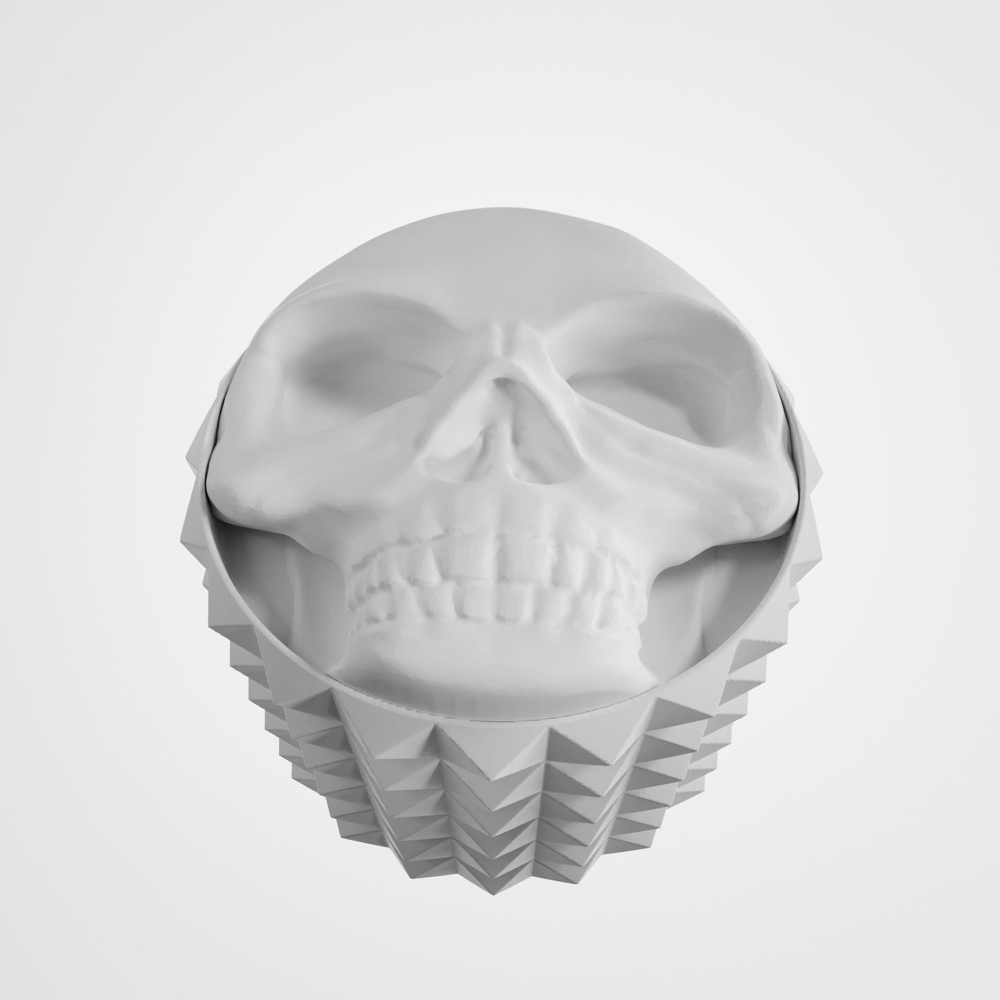 Resin Skull Knob for Electric Guitar – 6mm Potentiometer - White - Musical instrument accessory