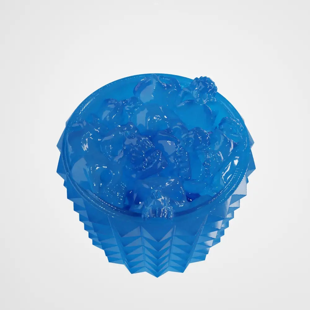 Resin Skulls Pit Knob for Electric Guitar – 6mm Potentiometer - Translucent blue - Musical instrument accessory