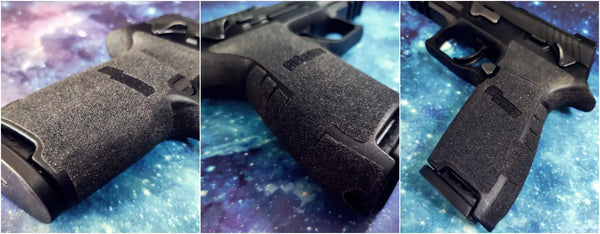 Mastering Control: Granulated Adhesive Grips for Sig Sauer and Glock Pistols