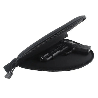 Compact Padded Gun Pouch for Handgun Storage and Transport - shooting range equipment