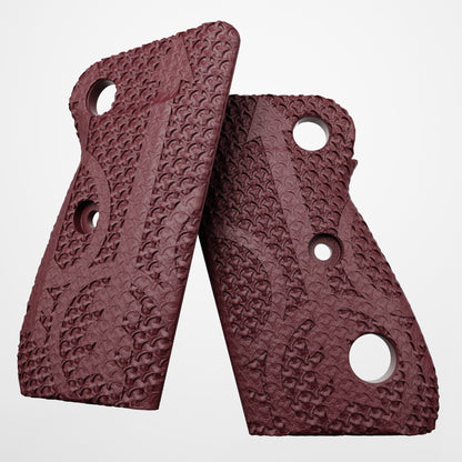 Dare in Brocca Grips | Beretta 70 Prima Serie - Wine Red