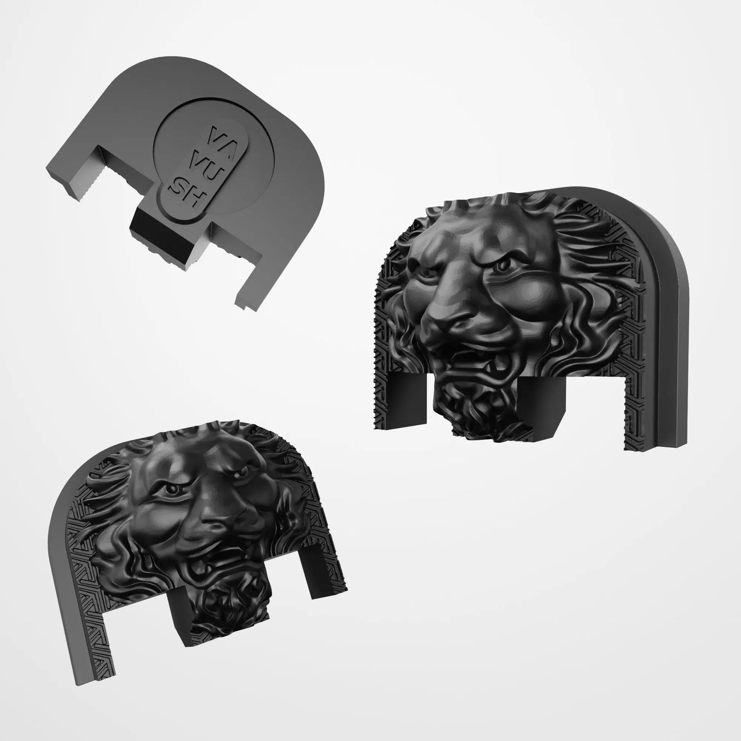 Placa traseira do Glock | Cabeça de Leão