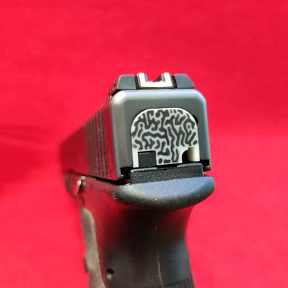 Placa traseira Glock | Padrão Z multicolor