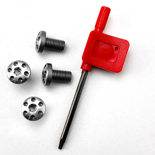 Tornillos para cachas de 1911 con llave Torx T8 - Plateado