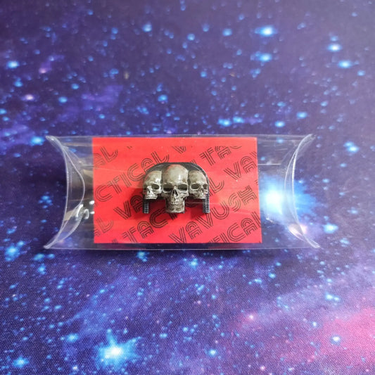 Placa trasera Glock pintada a mano | Tres cráneos (TS001)