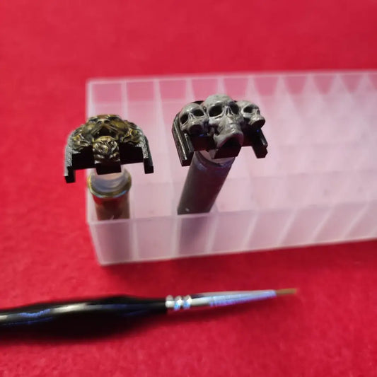 Hand Painted Glock Back Plate | Three Skulls (TS002)
