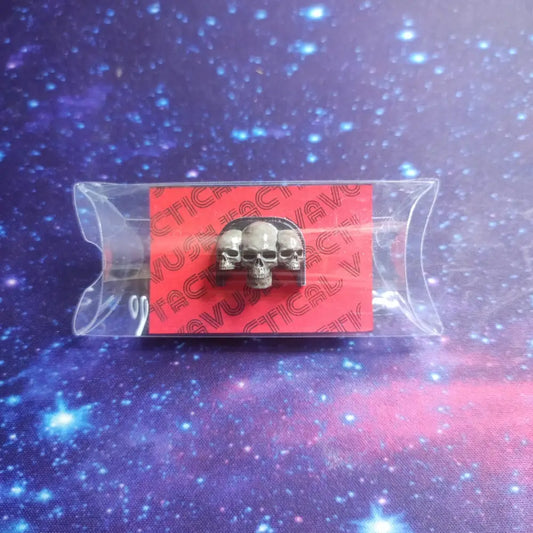 Hand Painted Glock Back Plate | Three Skulls (TT001)
