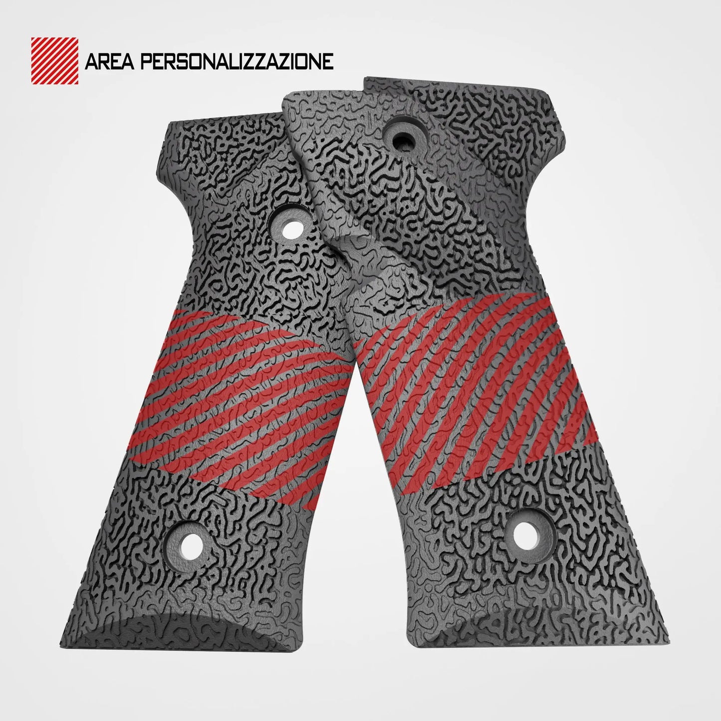 Cachas de nailon personalizadas con láser | Modelos Beretta Vertec