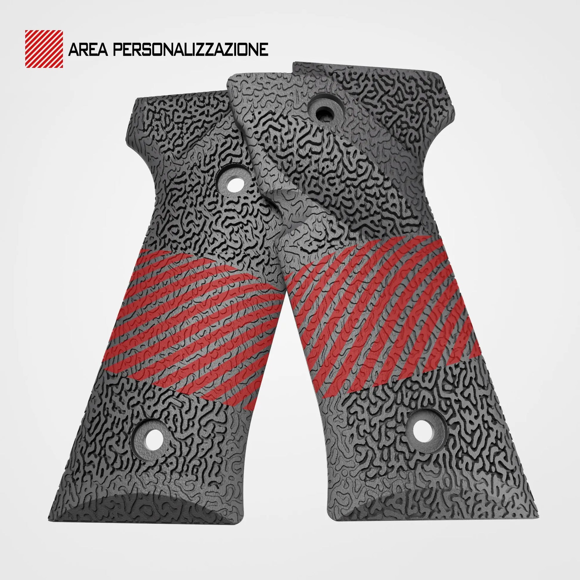 Cachas de nailon personalizadas con láser | Modelos Beretta Vertec