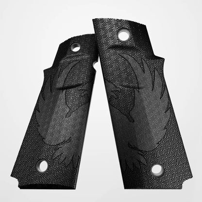 Phoenix 1911 Grips: Alpha Romeo Tango - Black / Tango Texture