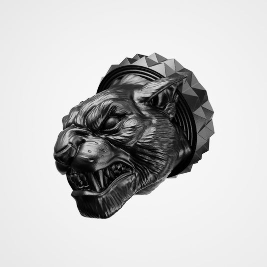 Resin Panther Head One Control Knob for Electric Guitar – 6mm Potentiometer - Musical instrument accessory