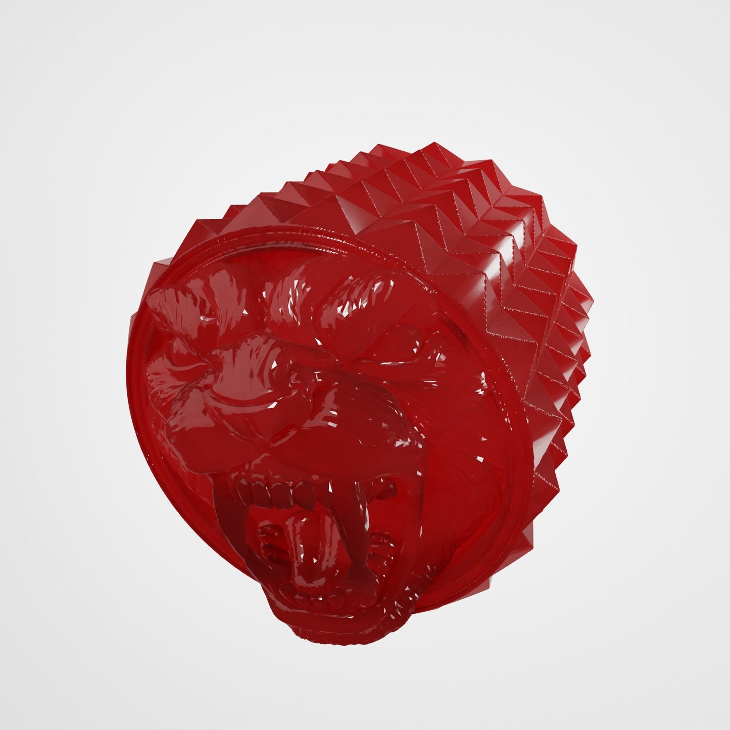 Resin Panther Knob for Electric Guitar – 6mm Potentiometer - Translucent red - Musical instrument accessory
