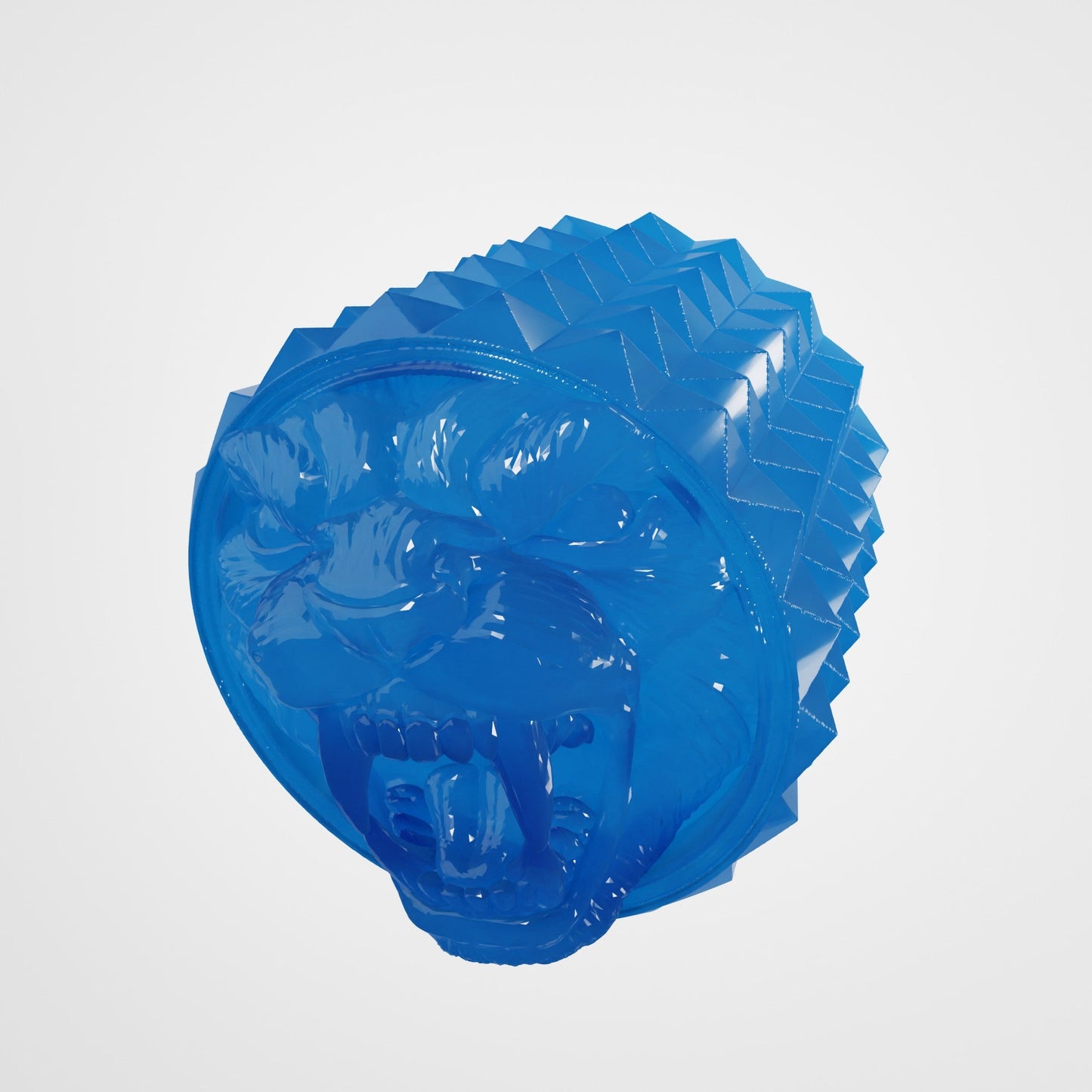Resin Panther Knob for Electric Guitar – 6mm Potentiometer - Translucent blue - Musical instrument accessory