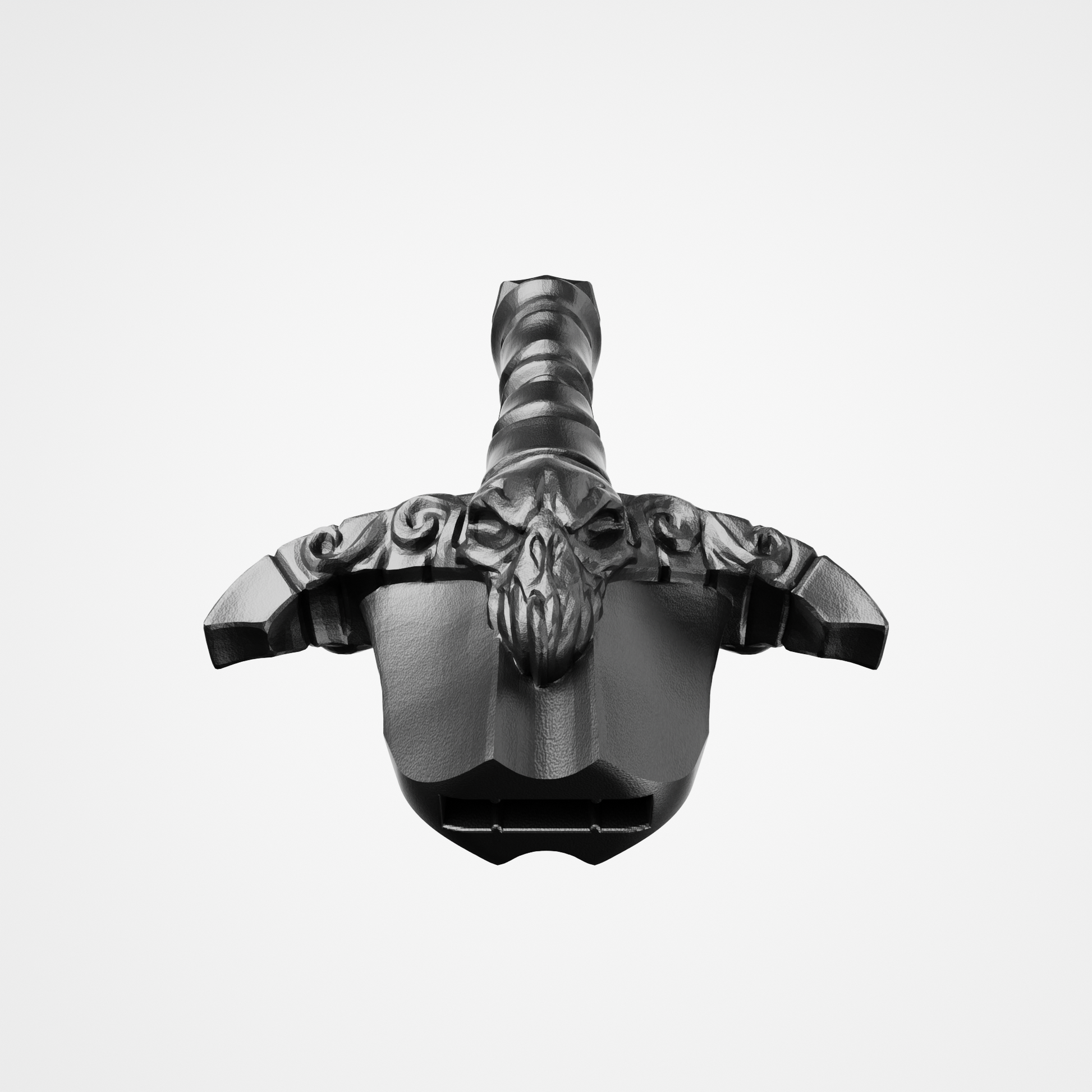Resin Pickup Switch Tip – Skull Sword Design - Musical instrument accessory