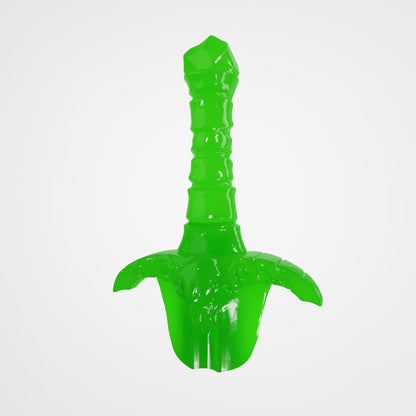 Resin Pickup Switch Tip – Skull Sword Design - Translucent green - Musical instrument accessory