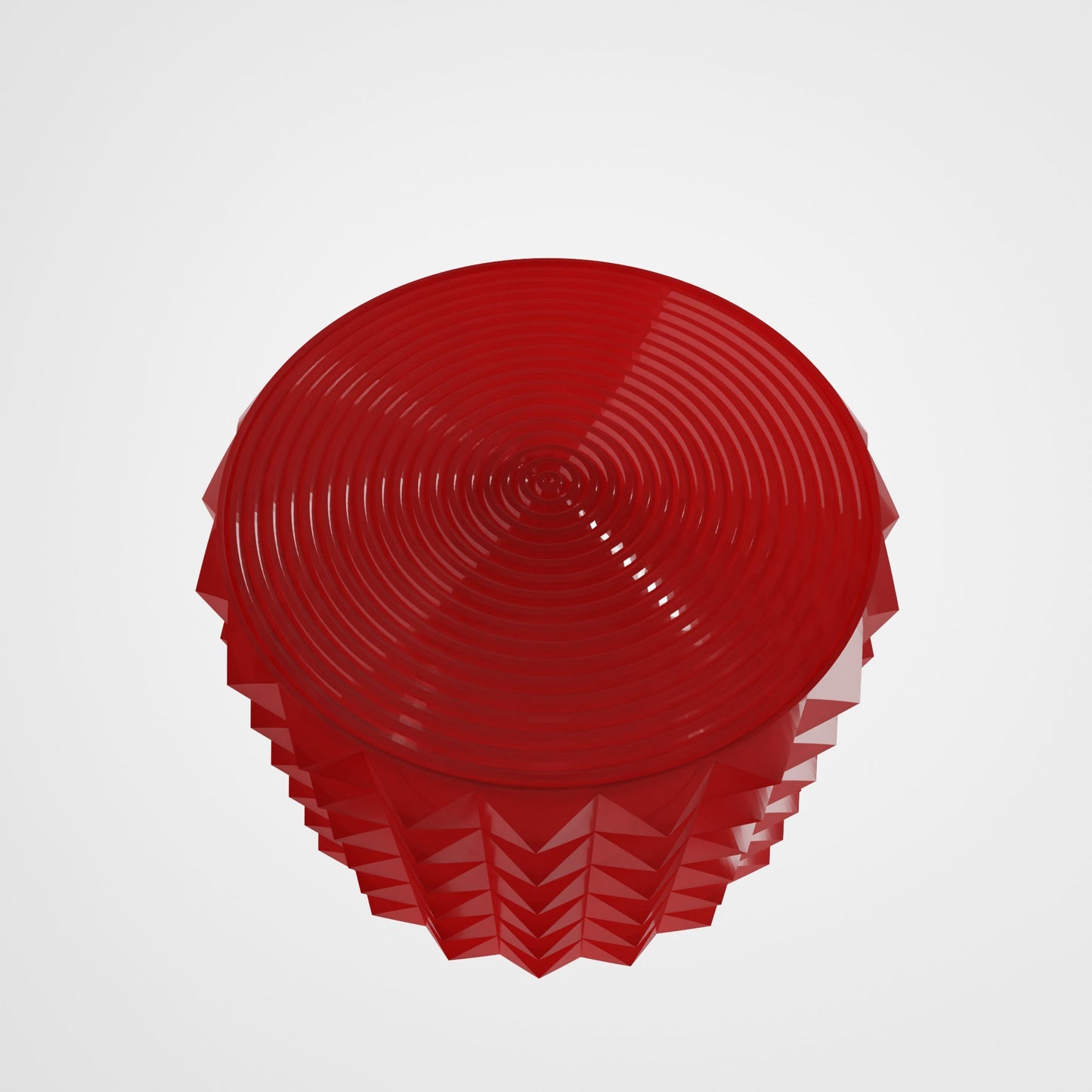 Resin Simple Style Knob for Electric Guitar – 6mm Potentiometer - Translucent red - Musical instrument accessory