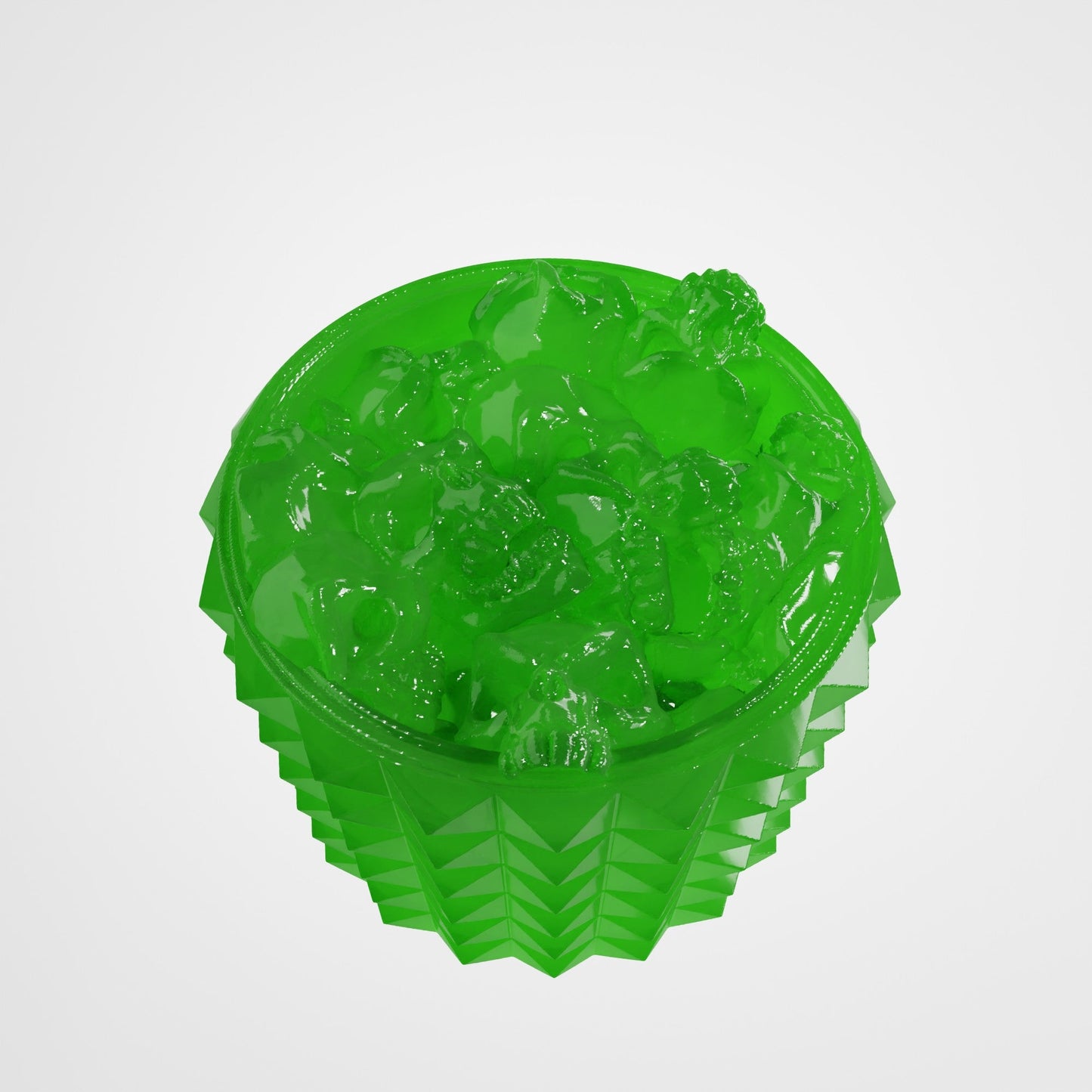 Resin Skulls Pit Knob for Electric Guitar – 6mm Potentiometer - Translucent green - Musical instrument accessory
