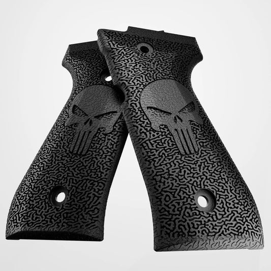 The Punisher Griffschalen | Beretta 90 Serie - Schwarz